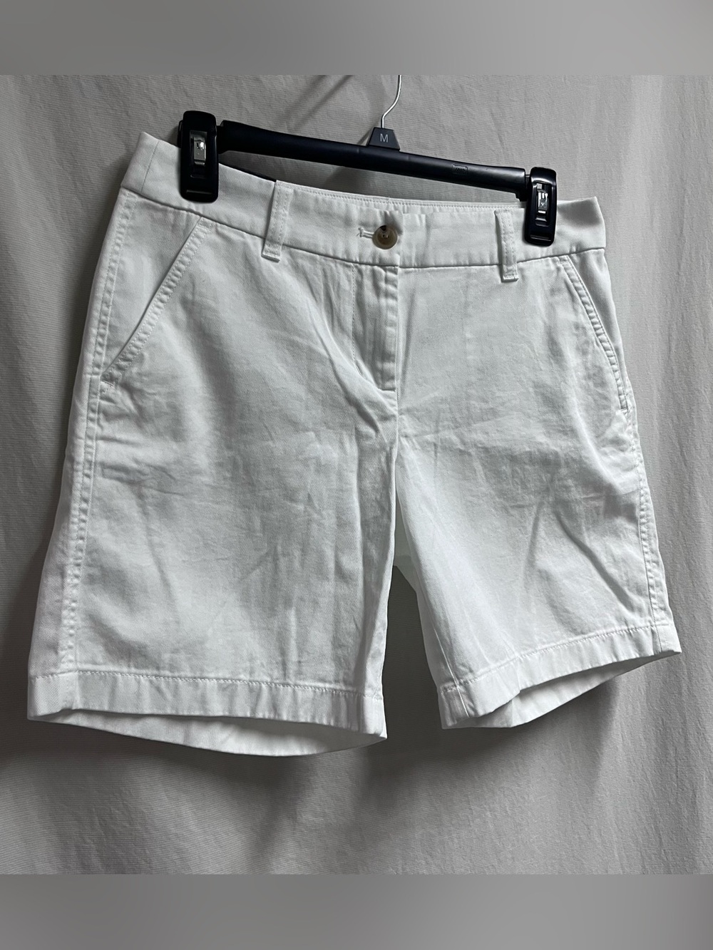 NWT J.Crew Womens Chino Shorts White Stretch Cotton Twill Size 2 7 Inch Inseam - Picture 2 of 10